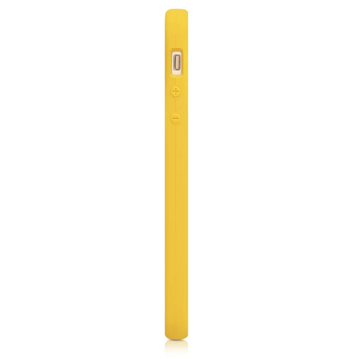 kwmobile Soft TPU Silicone Protective Case for Apple iPhone SE (1st Gen 2016) / iPhone 5 / iPhone 5S - Shockproof Phone Cover in Radiant Yellow - Perfect for Everyday Protection & Style