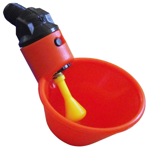 Automatic Chicken Waterer - Orange Cup Style Poultry Drinker for Coops & Backyard Farms | Durable & Easy-to-Use Poultry Feeder for Chickens, Ducks & Birds