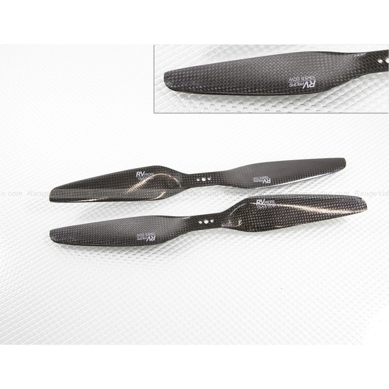 High-Performance RVPROP 13x5.5 Carbon Fiber Propeller Set - CW & CCW Multirotor Drone Propellers for FPV Racing, Aerial Photography, and DIY Quadcopter Projects