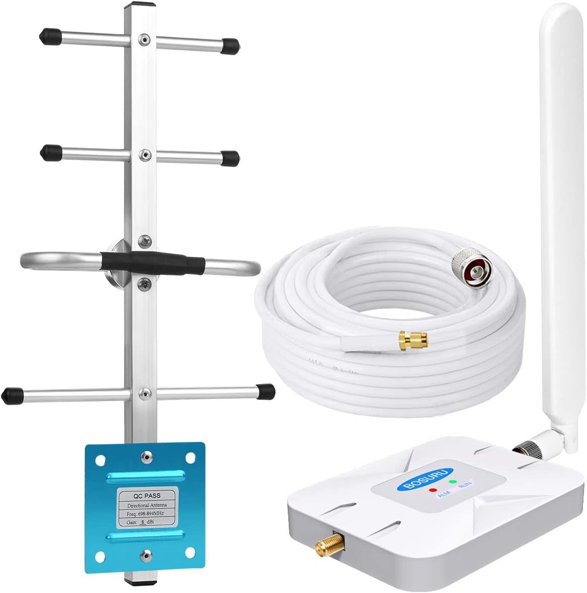AT&T 5G/4G LTE Signal Booster for Home & Office - Compatible with T-Mobile, Band 12/17 - Cell Phone Signal Extender Enhancer for Weak Coverage Areas | Perfect for Rural Homes, Basements & Large Buildings