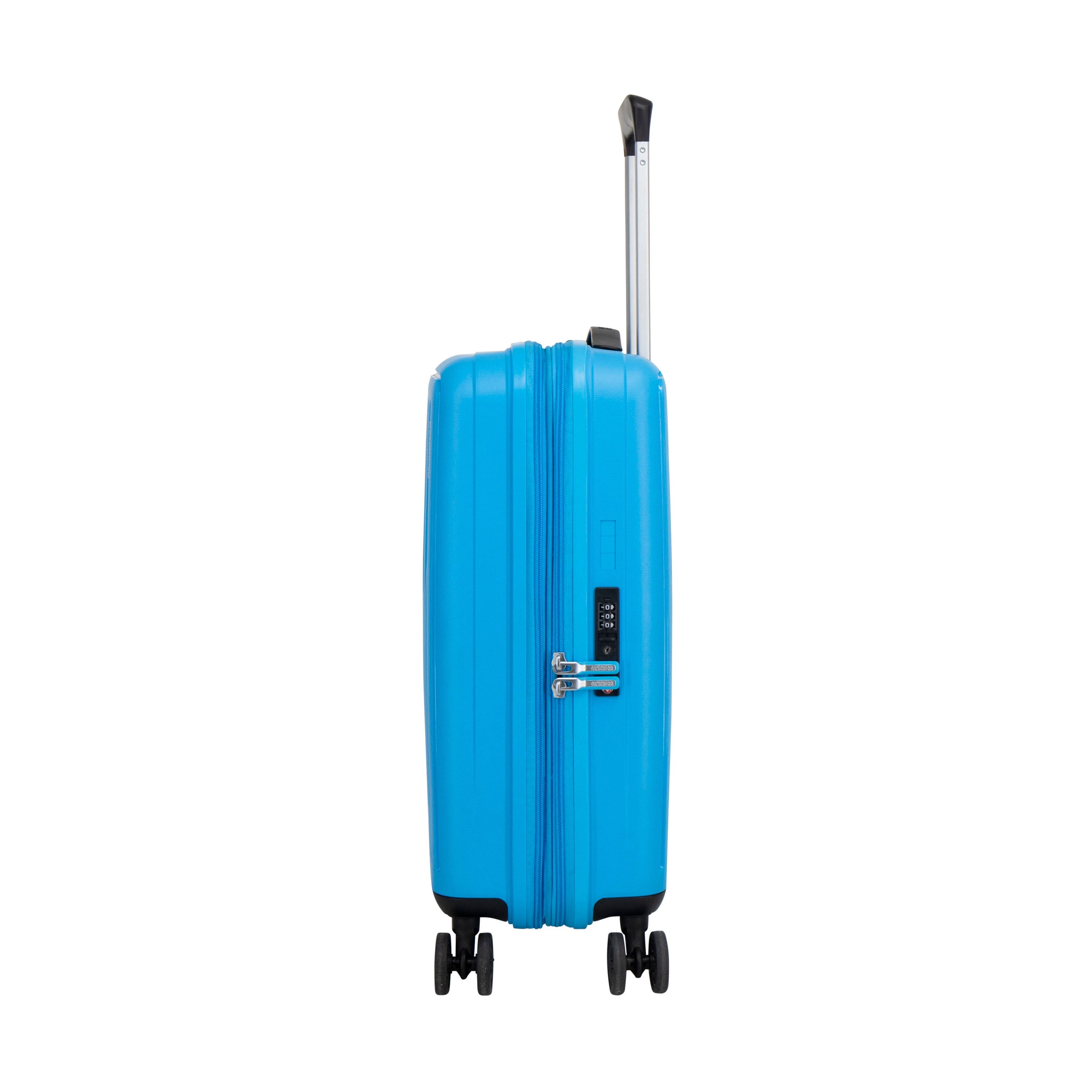 American Tourister Rejoy Expandable Spinner Carry-On Luggage - Lightweight Suitcase for Air Travel, Business Trips & Weekend Getaways