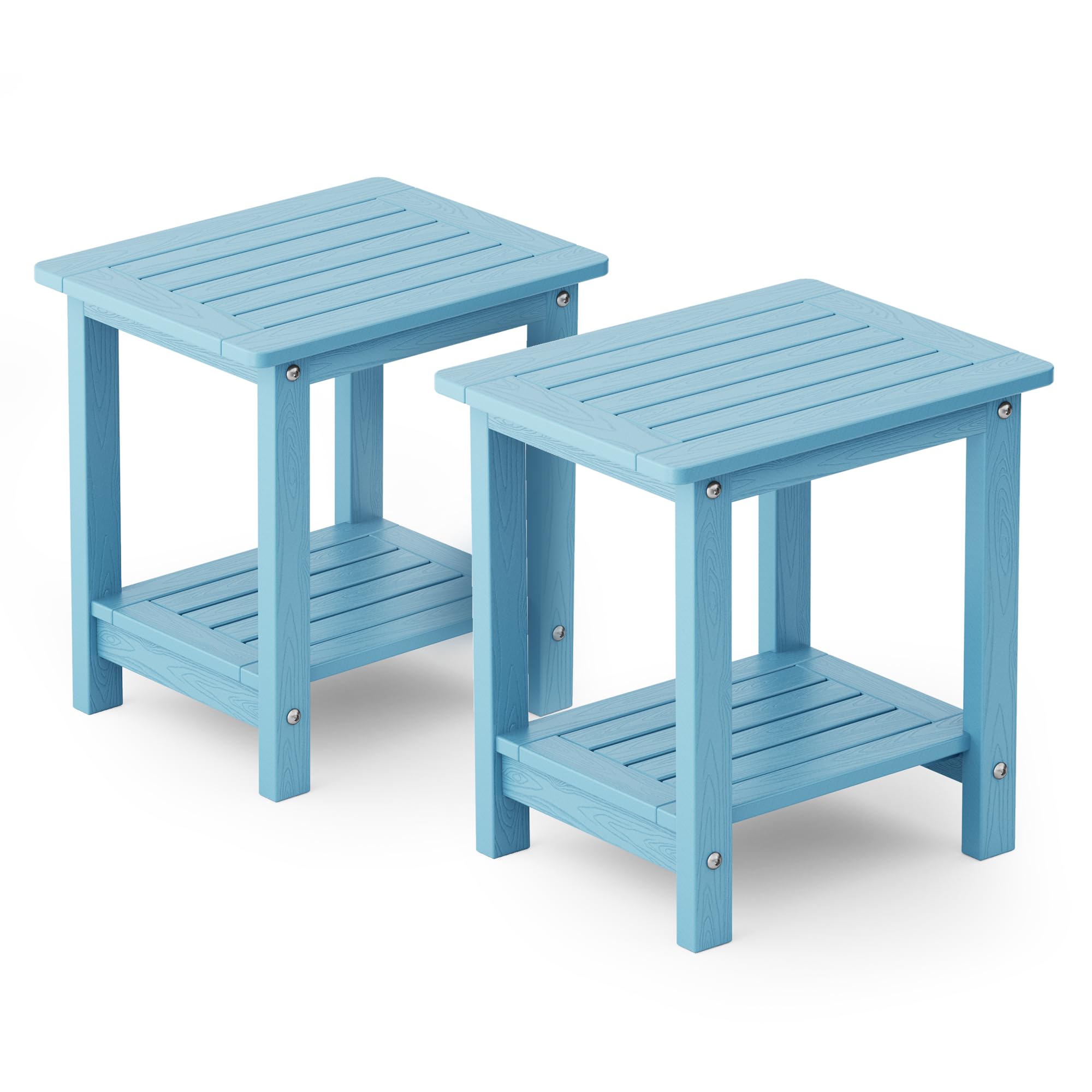 YEFU Outdoor Side Table Set of 2 - 16