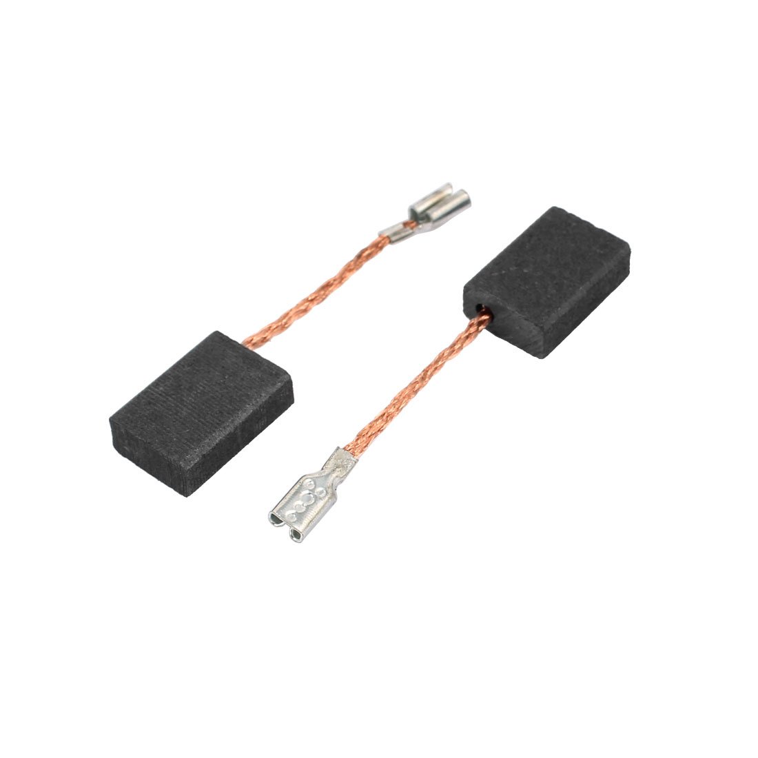 2 Pairs Carbon Brush 5x10x15mm for Electric Drill Motor Rotary Power Tool - Replacement Accessories for DIY, Woodworking & Home Repair Projects