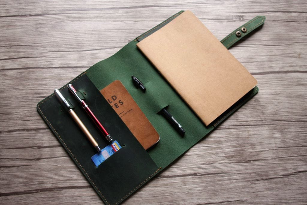 Premium Custom Leather Spiral Notebook Cover - Handmade Personalized Journal Cover for Writers & Professionals - Perfect for Office, School & Travel Use