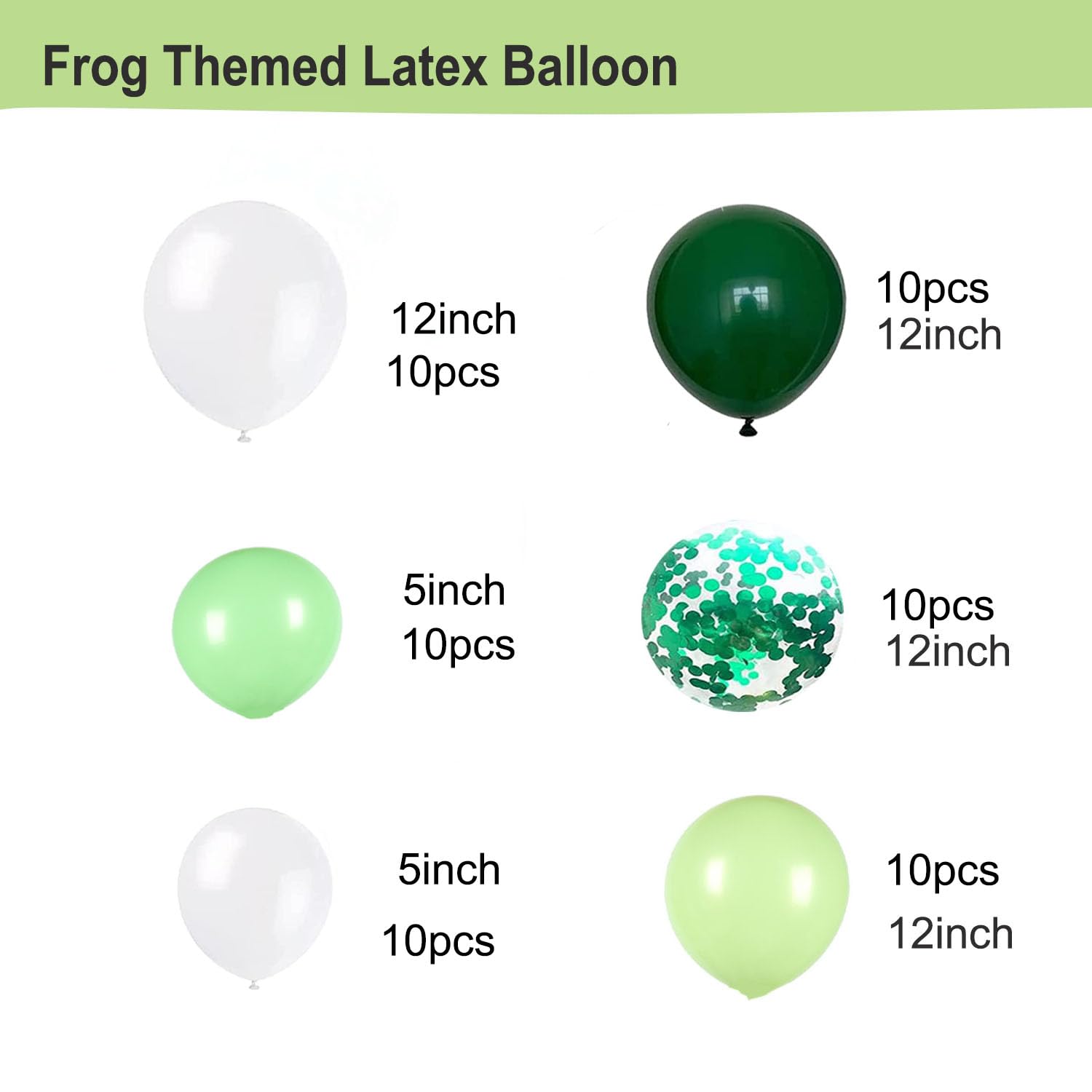 DXary Frog Themed Birthday Party Decorations - 12 Pack Aluminum Foil Balloons Set for Kids Garden Party Supplies (Set B) | Perfect for Outdoor Birthday Celebrations, Baby Showers & Spring Garden Parties