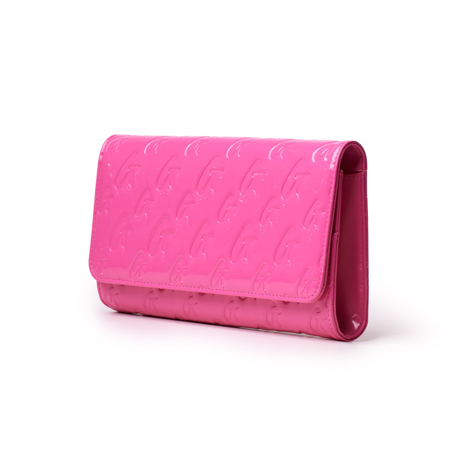 Monogram Travel Wallet Mirror Hot Pink - RFID Blocking Luxury Wallet for Women - Perfect for Air Travel, Business Trips & Everyday Use