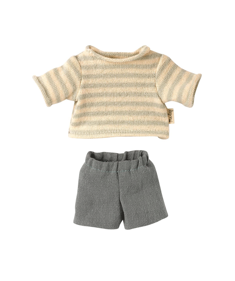 Maileg Teddy Junior Outfit Set - Adorable Top & Shorts for Kids | Perfect for Playtime, Dress-Up & Special Occasions