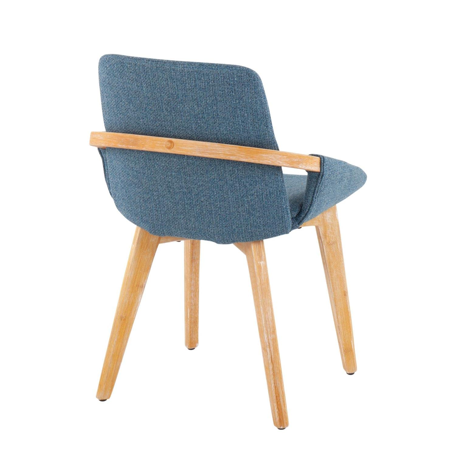 LumiSource Cosmo Chair - Mid-Century Modern Upholstered Dining Chair Set of 2, Comfortable Kitchen Chairs for Dining Table - Perfect for Home, Restaurant & Office Use