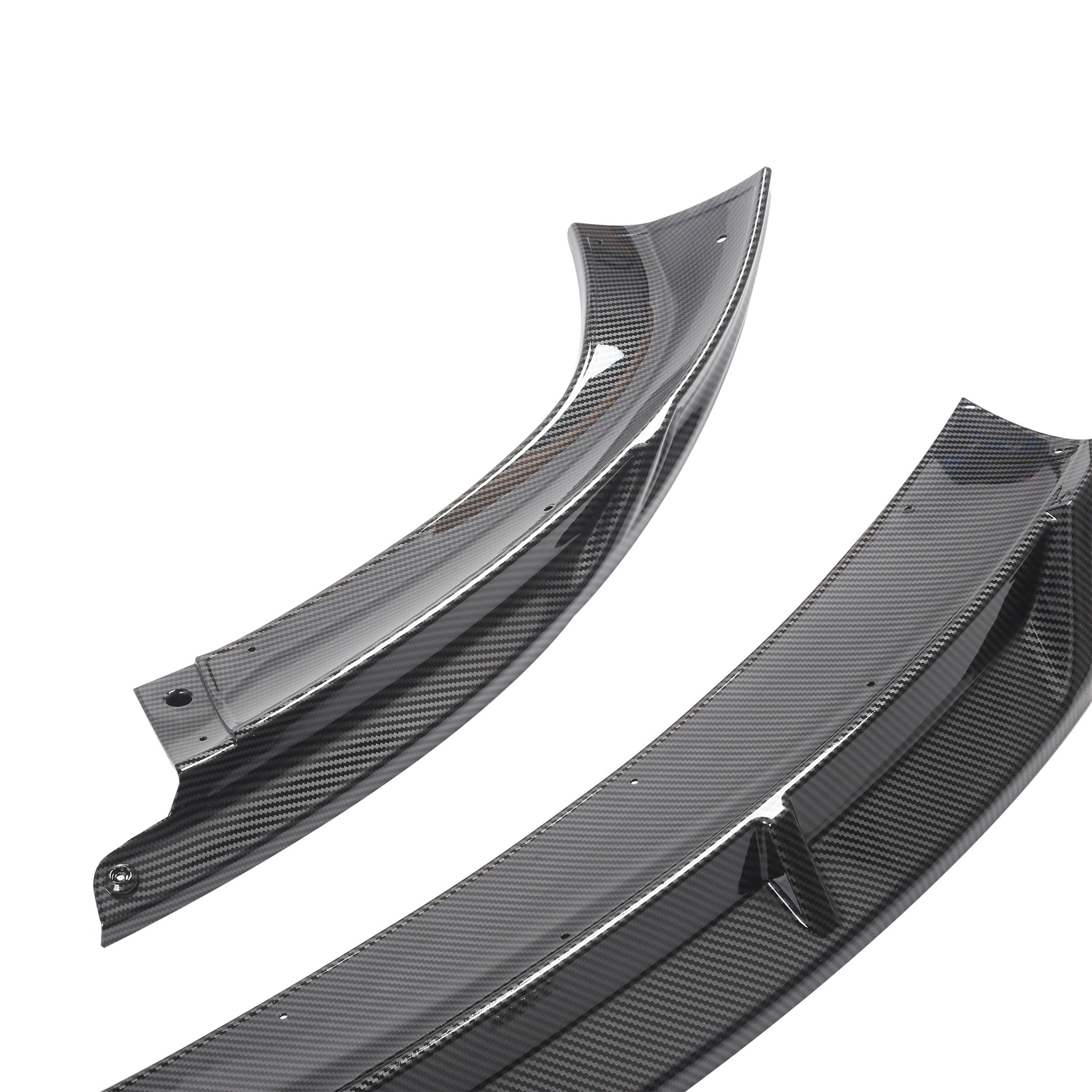 2024 Tesla Model 3 Highland Aero Front Lip Spoiler Kit (3-Piece) - Carbon Fiber Style - Enhanced Aerodynamics & Sporty Look - Perfect for Street Racing & Car Shows