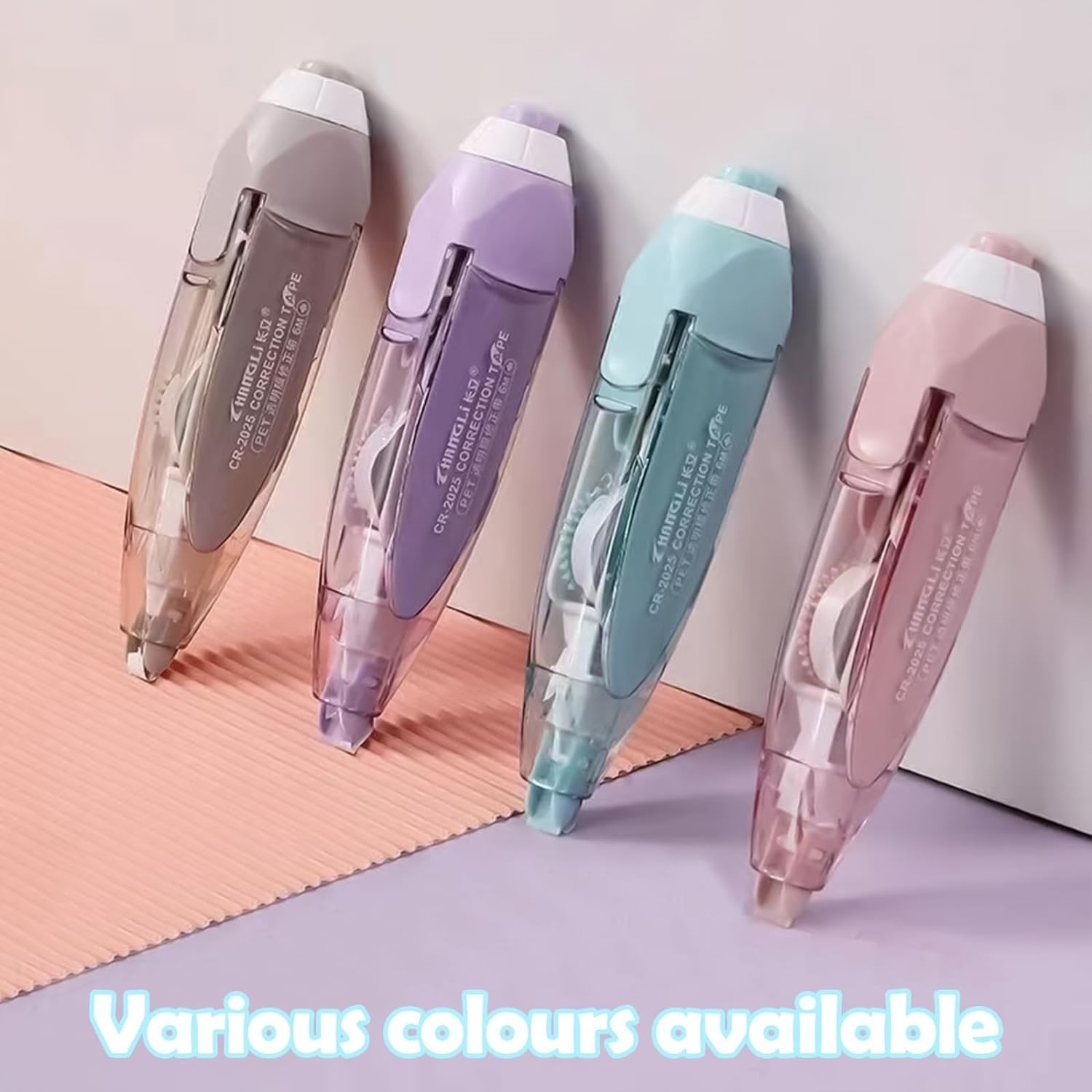 Refillable Retractable Correction Tape Pen - White Out Tape with Replaceable Cartridge, Portable & Ergonomic Design - Perfect for Office, School & Home Use