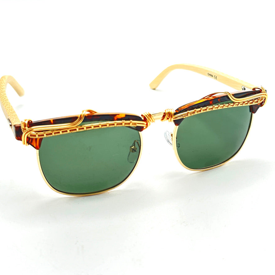 Premium Polarized Bamboo Sunglasses - UV Protection, Lightweight & Stylish for Outdoor Activities, Driving, and Beach Vacations