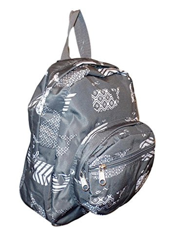 11 Inch Mini Backpack Purse for Women & Teens - Stylish Zippered Front Pockets, Lightweight & Durable (Gray Whale) - Perfect for School, Travel & Everyday Use