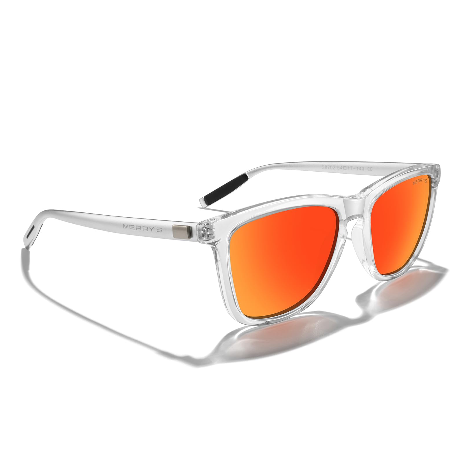 MERRY'S Unisex Polarized Sunglasses for Women & Men - Classic Retro Designer Style with Aluminum Legs - UV Protection for Driving, Fishing & Outdoor Activities