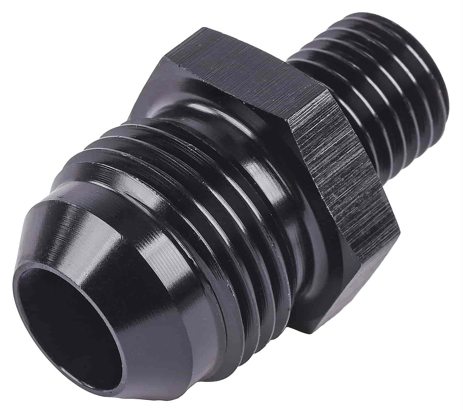JEGS 101318 -8 AN Male to 12mm x 1.50 Male Straight AN to Metric Adapter Fitting - High Performance Fuel & Oil Line Connector for Automotive, Racing & Marine Applications
