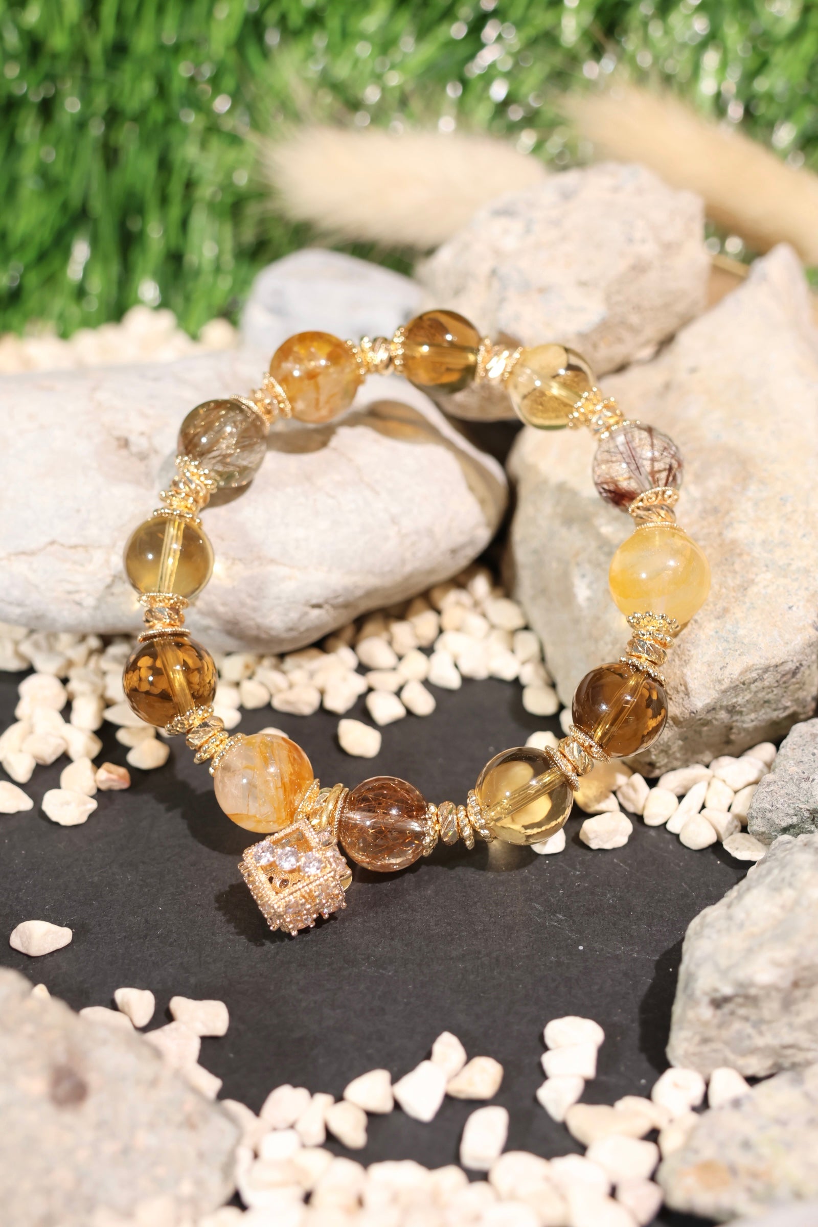 Elements Earth #02 Handmade Beaded Bracelet for Women - Boho Chic Jewelry for Everyday Wear & Gift Giving