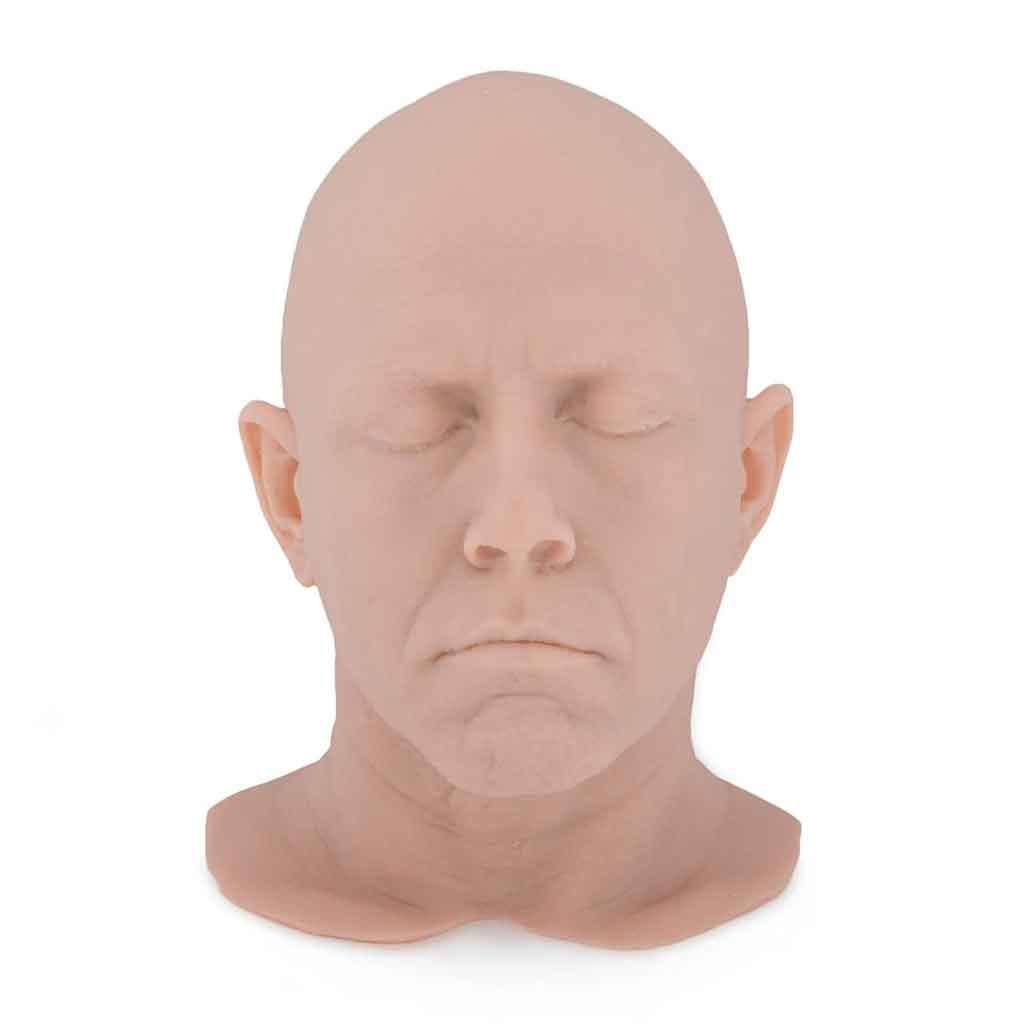 Jesse Smith Tattooable Synthetic Idol Head - 1 Pound Realistic Flesh for Tattoo Practice, Art & Special Effects | Perfect for Tattoo Artists, FX Makeup & Halloween Props