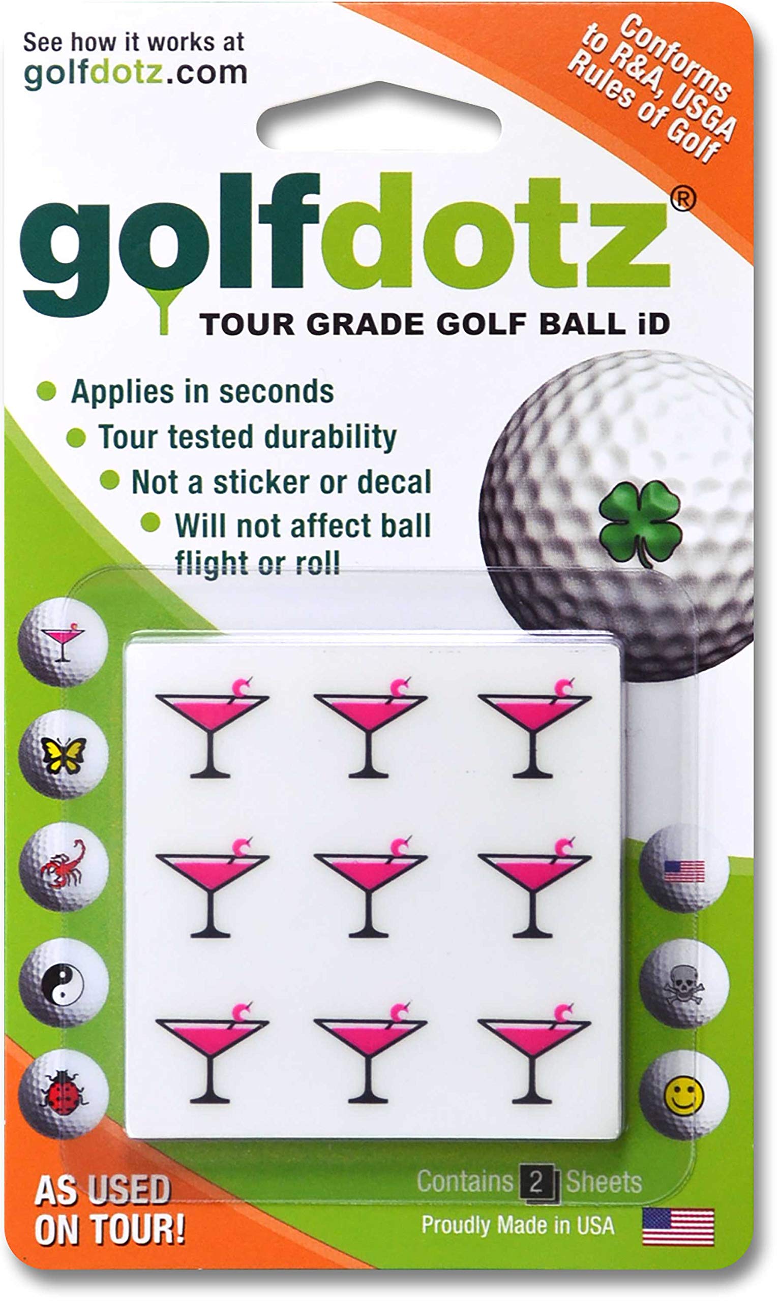 Golfdotz Tropical Collection Golf Ball Markers - 18-32 Count Custom Golf Accessories for Personalized Golf Balls | Perfect for Golf Tournaments, Gifts & Course Customization