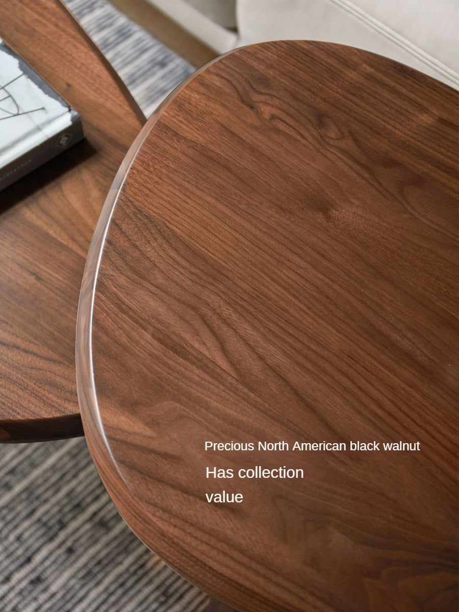 Solid Black Walnut Wood Coffee Table - Handcrafted Modern Living Room Furniture for Home Decor & Entertaining