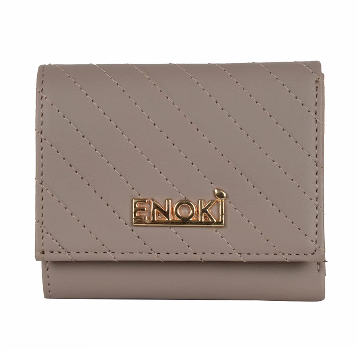 Enoki Women's Wallet - Slim RFID Blocking Leather Wallet with Zipper Coin Pocket (Red) - Perfect for Everyday Use, Travel & Gift Giving