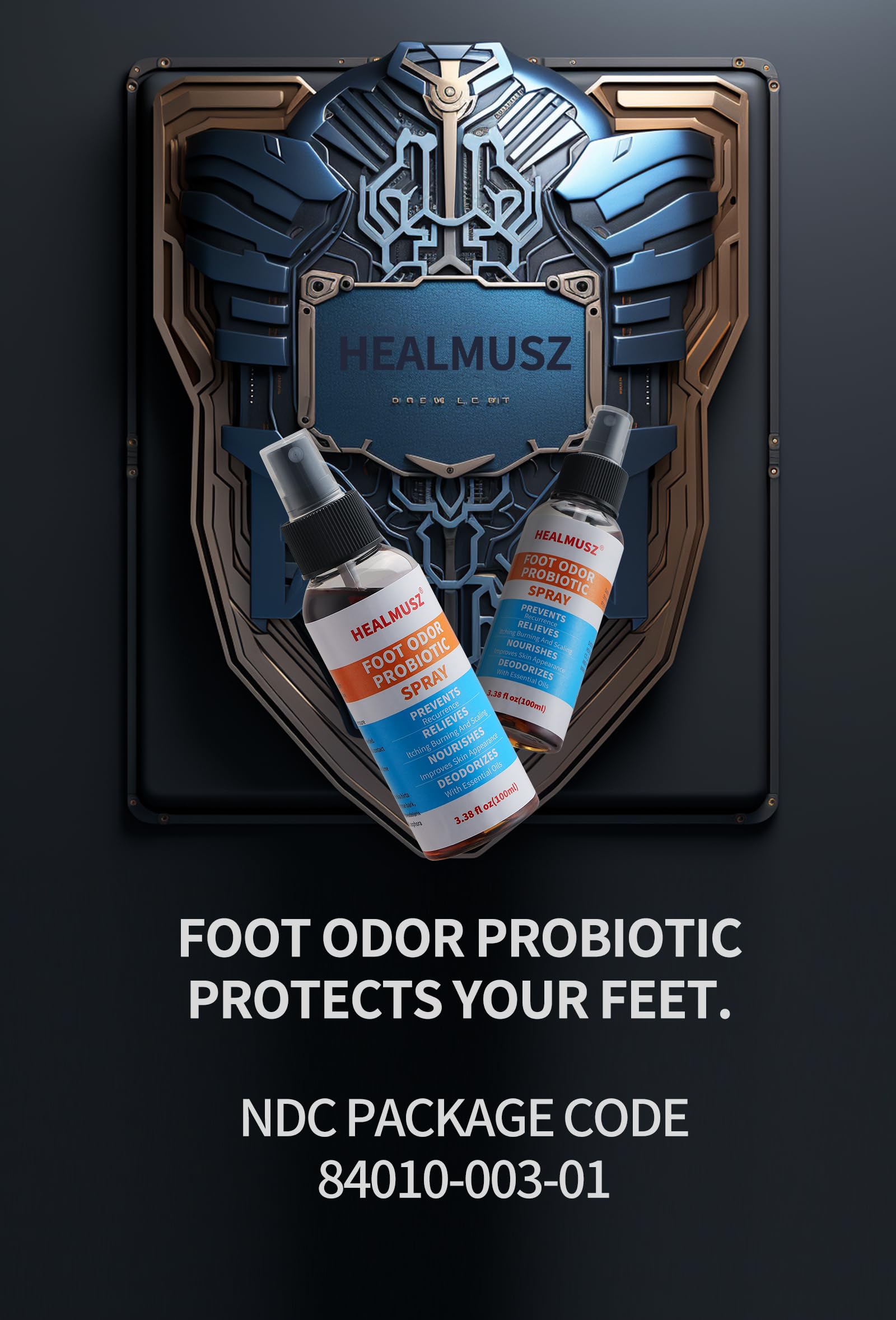 Extra Strength Foot Fungus Treatment Spray - Odor Remover for Athletes & Hikers
