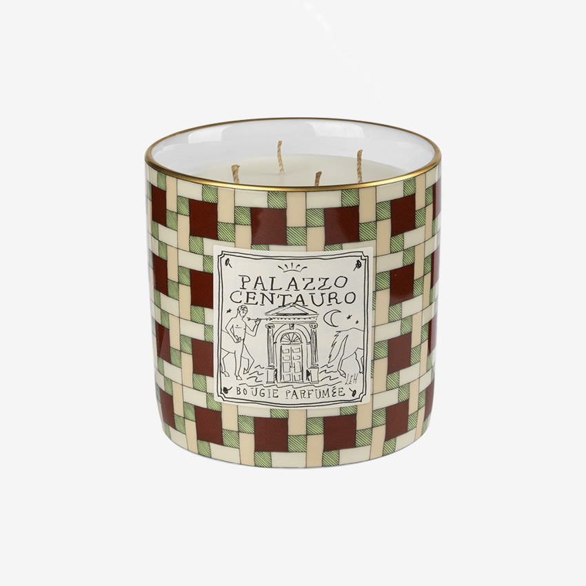 Ginori 1735 Profumi Luchino Scented Candle - Palazzo Centauro Luxury Home Fragrance for Living Room, Bedroom & Bathroom Decor