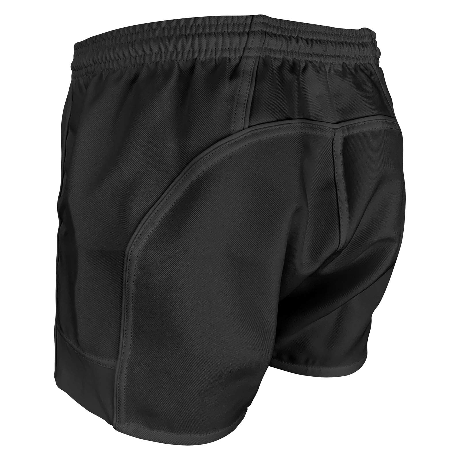 Pro Power Rugby Shorts for Men - Breathable & Durable Black Athletic Shorts (Size LG/36) - Perfect for Rugby, Training & Gym Workouts
