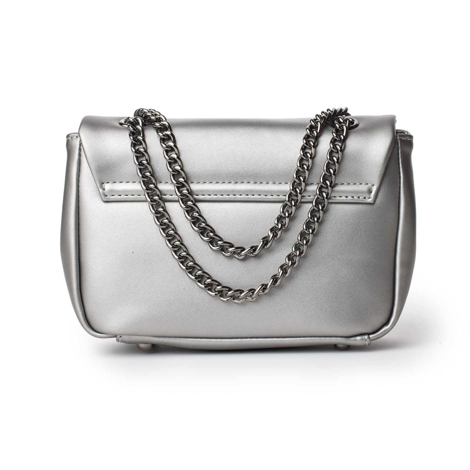MINI STANDARD FLAP BAG in Platinum - Elegant Crossbody Purse for Women | Perfect for Work, Date Night & Everyday Use