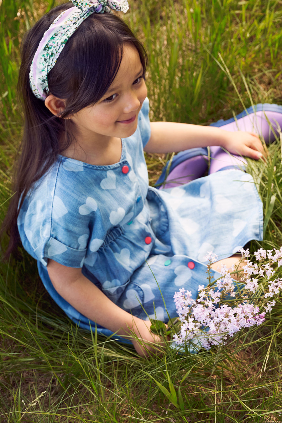 Girls' Dress with Hearts - Hatley Picture Day Outfit for School & Special Occasions