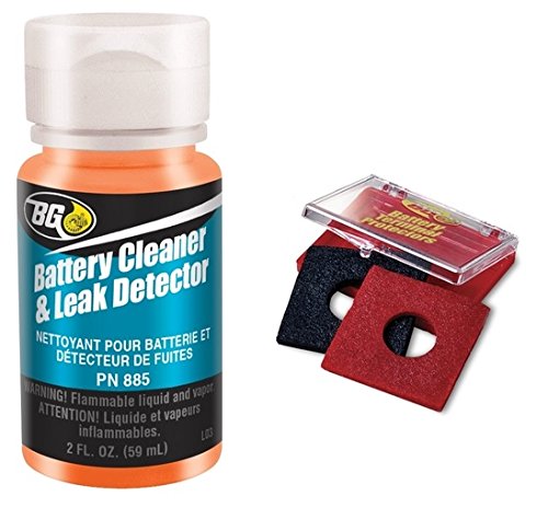 BG Battery Cleaner & Leak Detector Kit - Professional Car Battery Maintenance Tool for Safe Cleaning & Corrosion Prevention | Ideal for Auto Shops & DIY Car Enthusiasts