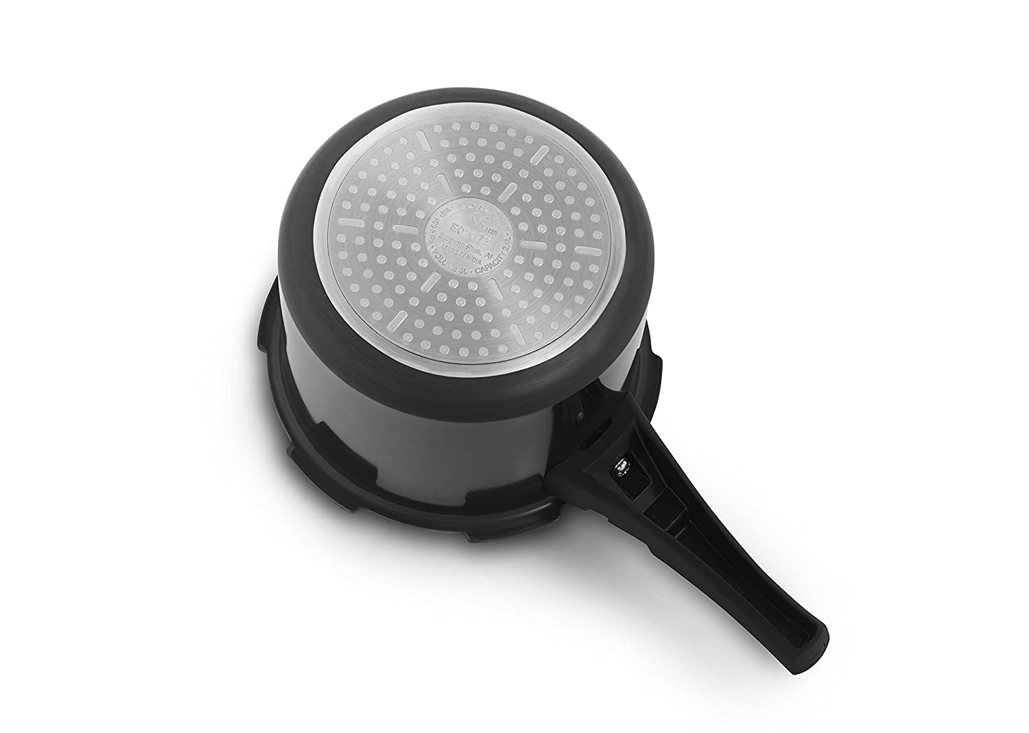 Butterfly Elegant Plus 5L Induction Base Hard Anodized Aluminum Pressure Cooker - Fast Cooking for Rice, Stews & Meals | Perfect for Home Kitchen & Camping