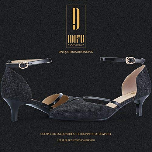 IDIFU Women's IN2 Maxine Low Kitten Heels - Elegant Closed Toe Dress Pumps for Wedding, Evening & Formal Occasions - Perfect Bridal Shoes for Women | Great for Prom, Cocktail Parties & Office Wear
