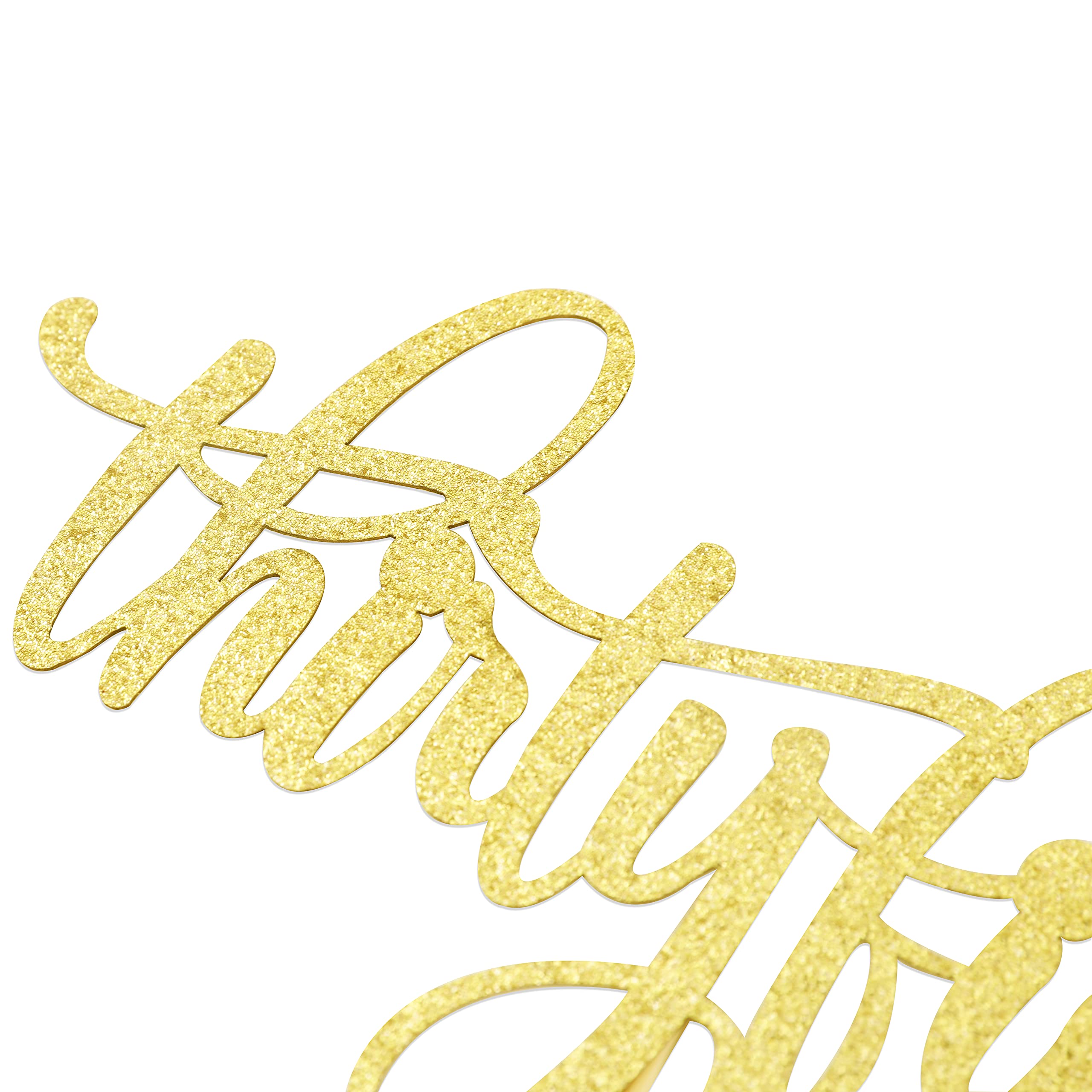 30th Birthday Cake Topper - Elegant Thirty Something & Thirty-Five Cake Decorations for Milestone Celebrations | Perfect for 35th Birthday Parties, Anniversaries & Special Occasions