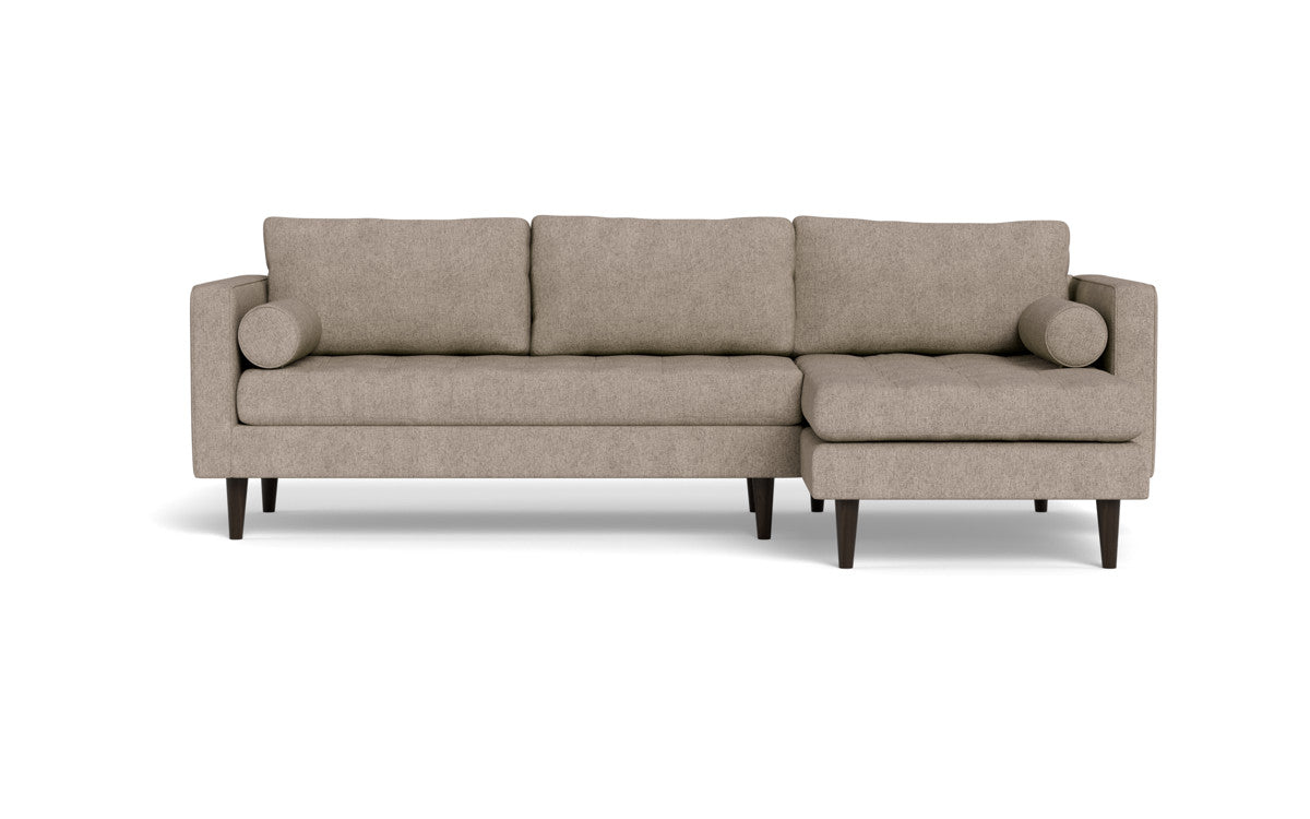 Ladybird 102 Right Chaise Sectional Sofa - Modern L-Shaped Couch with Chaise Lounge for Living Room, Family Room & Apartment - Comfortable Fabric Upholstery, Sturdy Frame - Perfect for Small Spaces & Home Decor