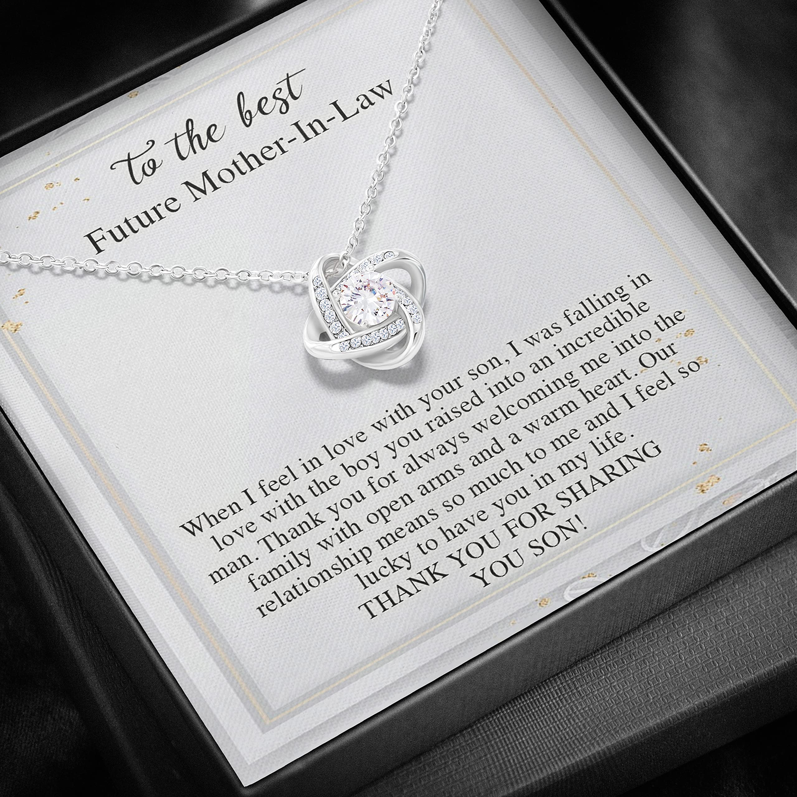 Elegant Mother of the Groom Necklace Gift Set - Thoughtful Jewelry for Future Mother-in-Law from Bride | Perfect Wedding Day, Birthday, Christmas & Mother's Day Present | Ideal for Special Occasions & Family Celebrations