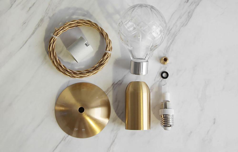 Elegant Crystal Bulb Table Lamp - Modern Home & Office Decor for Living Room, Bedroom, or Study - Perfect for Ambient Lighting & Stylish Interior Design