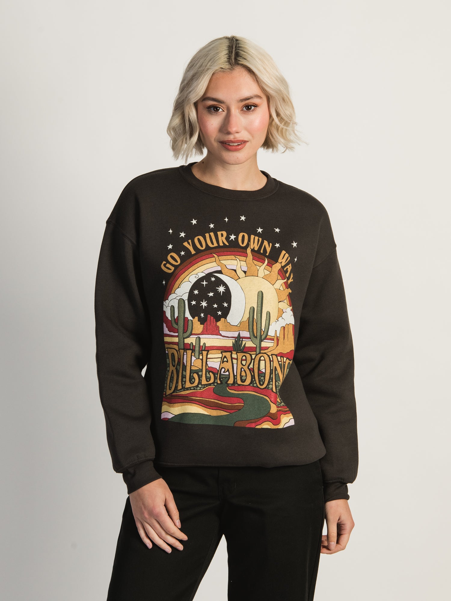 BILLABONG Go Your Own Way Crewneck Sweatshirt - Men's & Women's Casual Pullover for Streetwear & Outdoor Activities | Clearance Sale