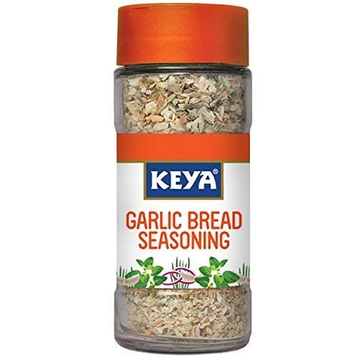 Keya Garlic Bread Seasoning - Pure Indian Spice Blend, 50g | Authentic Flavor for Garlic Bread, Pizza, Pasta & More | Perfect for Home Cooking & Restaurant Use