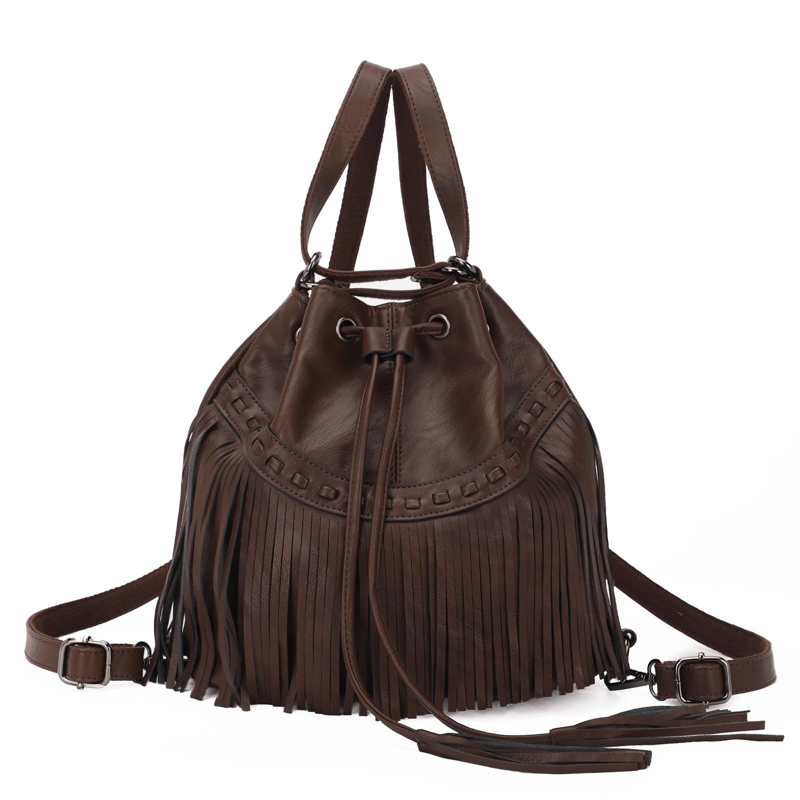 KL928 Stylish Coffee Backpack Purse for Women - Fashionable & Functional Crossbody Bag for Travel, Work & Daily Use
