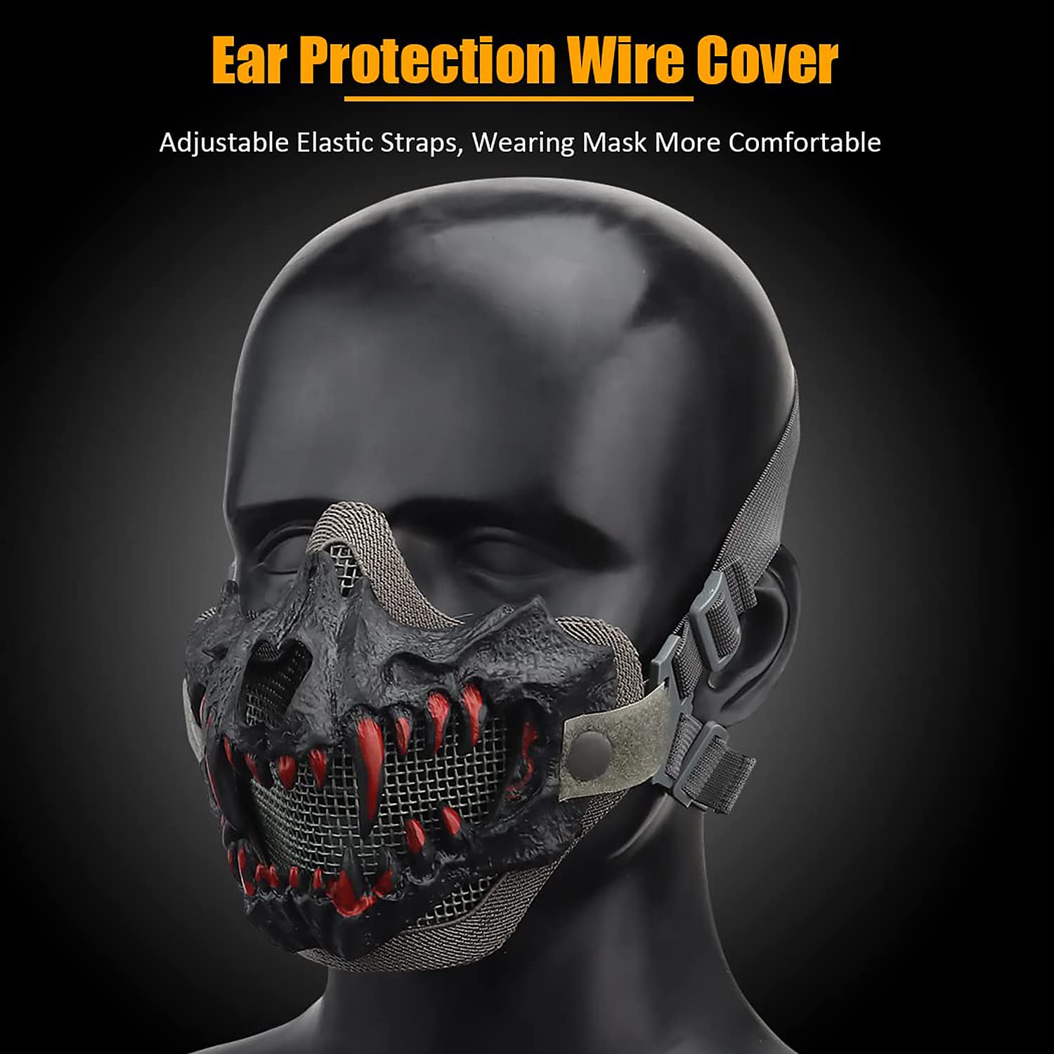 Tactical Skull Mask for Airsoft, Paintball & Hunting - Halloween Protection