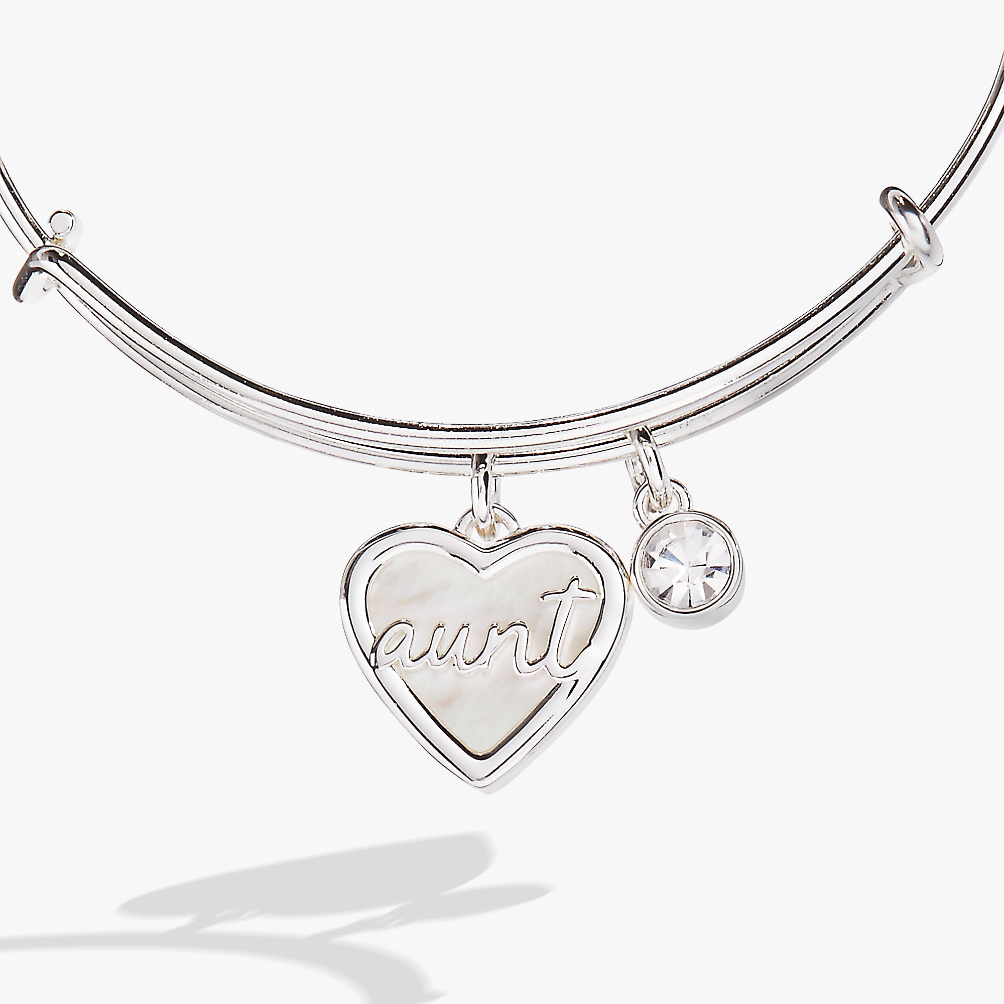 Elegant Aunt Mother of Pearl Bangle Bracelet - Perfect for Weddings, Parties & Special Occasions