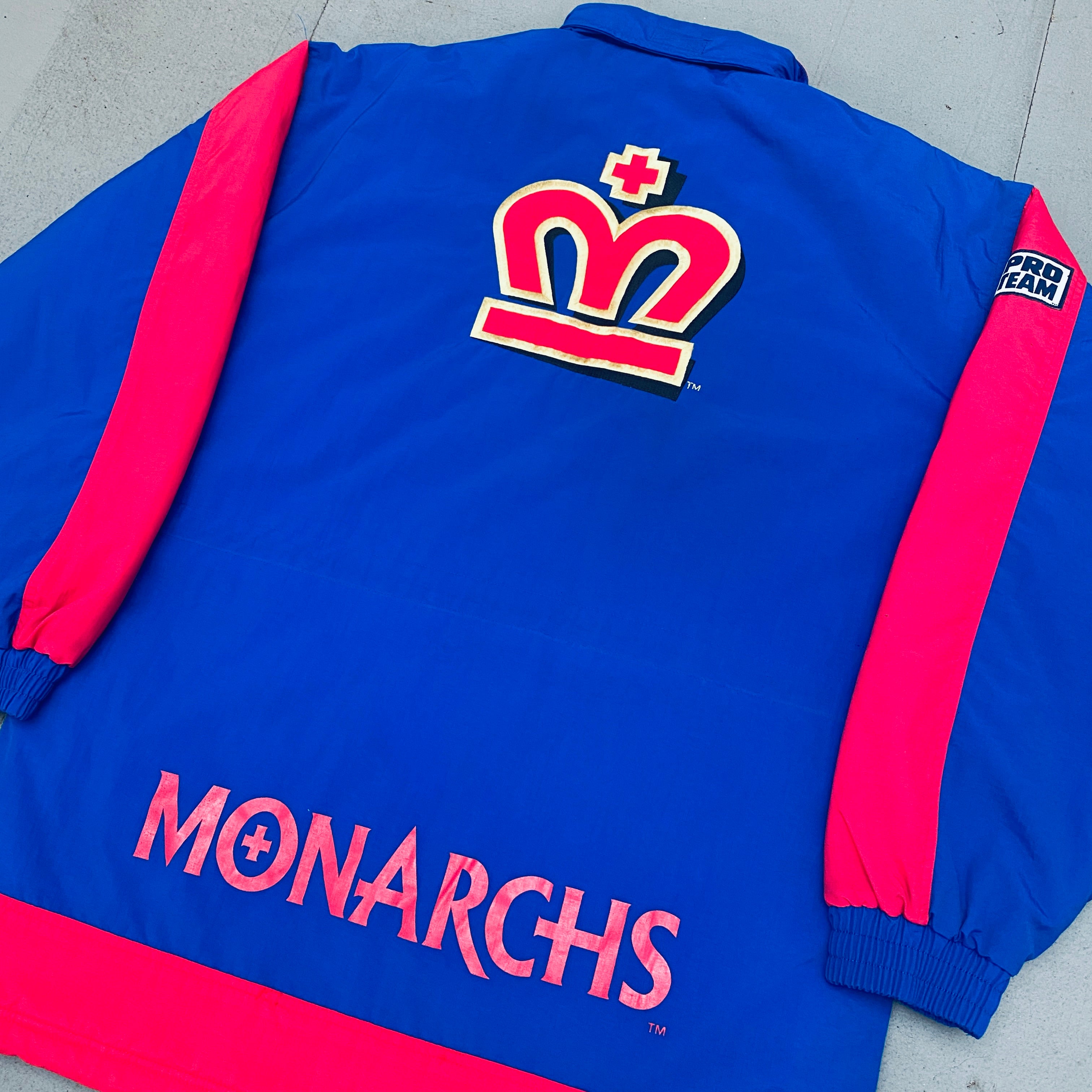 WLAF: London Monarchs 1995 Reebok Pro Team Fullzip Trench Coat (M/L)   BNWT!