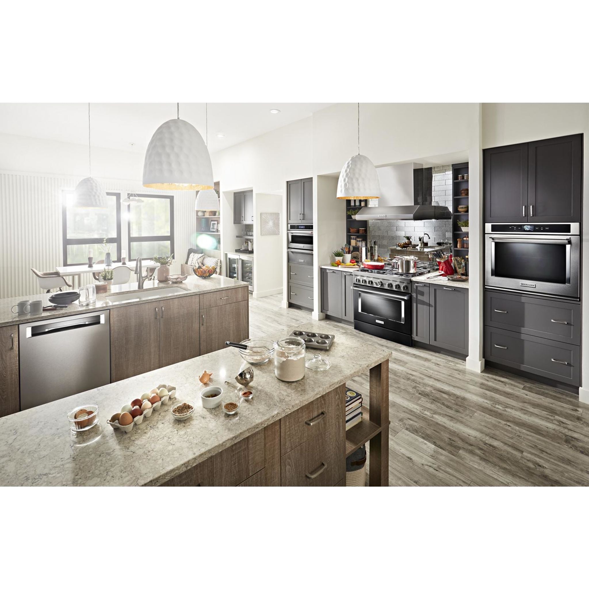 KitchenAid KFDC506JBK 30-Inch Dual Fuel Range - Imperial Black | Professional Gas Cooktop & Electric Oven | Perfect for Home Chefs & Modern Kitchens