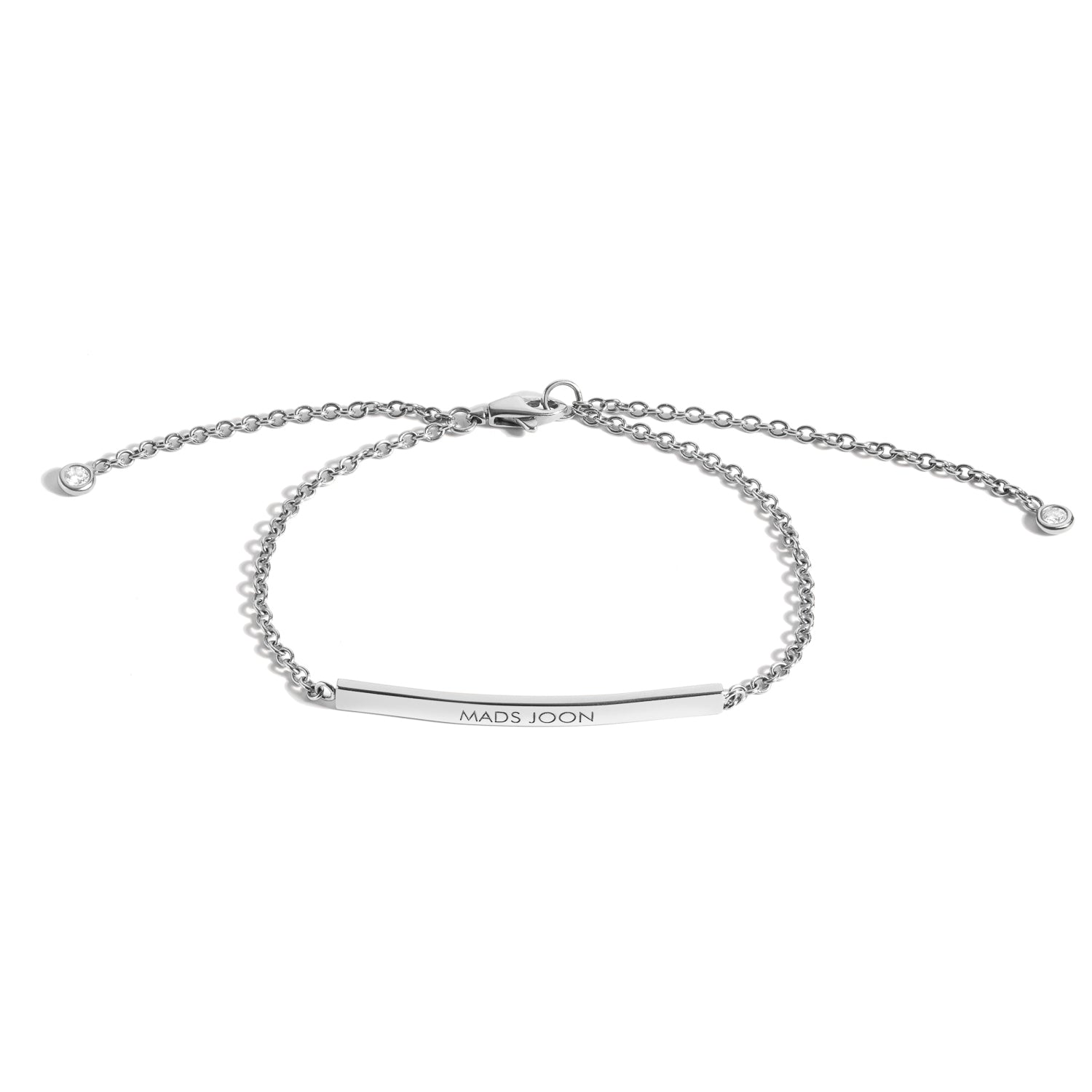 Elegant Mother ID Bracelet with Diamond Charms - Perfect for Gifts, Special Occasions & Everyday Wear