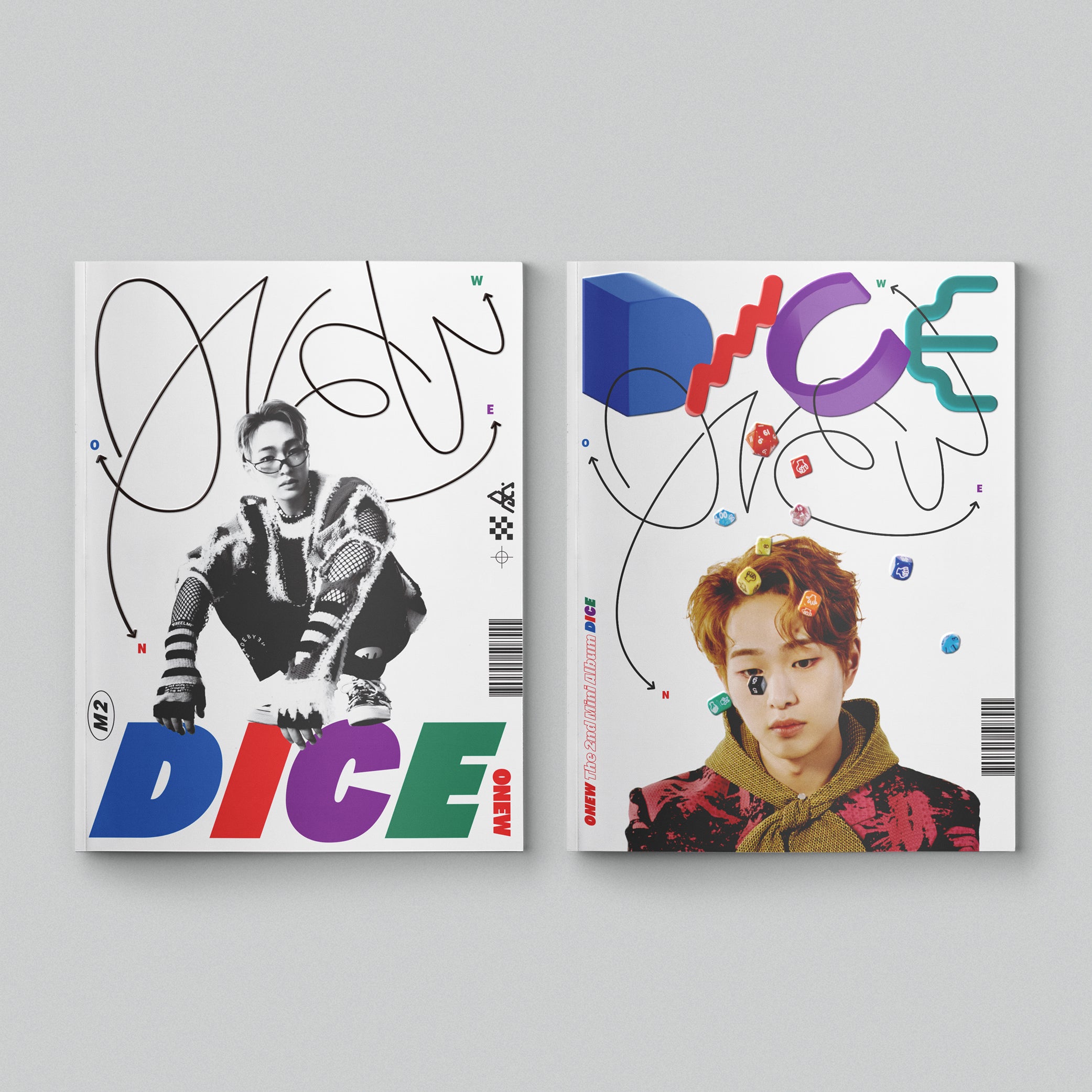 SHINee ONEW 2nd Mini Album 'DICE' Photobook - K-Pop Collectible for Fans, Gift for Shawols, Perfect for Display & Music Enjoyment