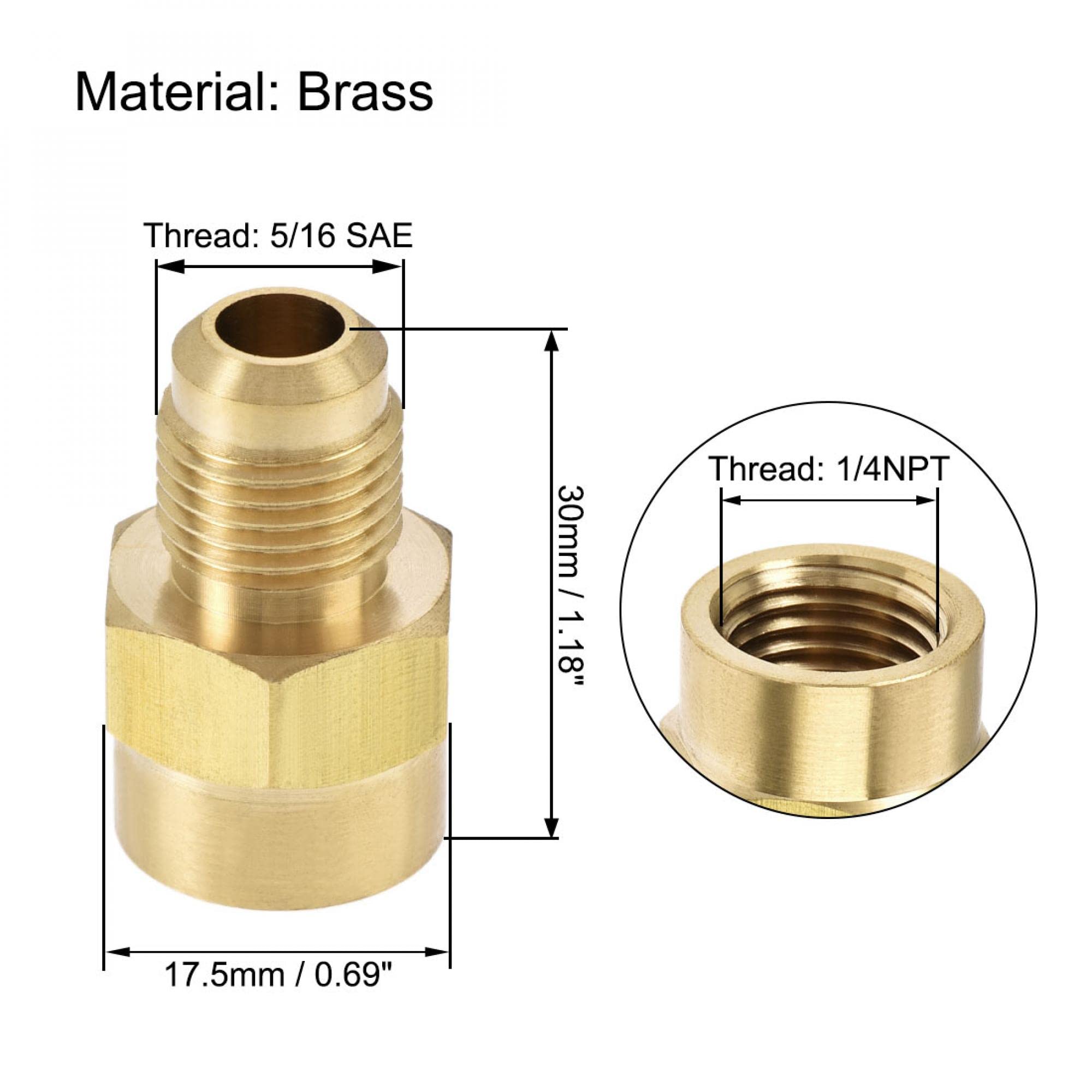 Brass Pipe Fitting 1/2