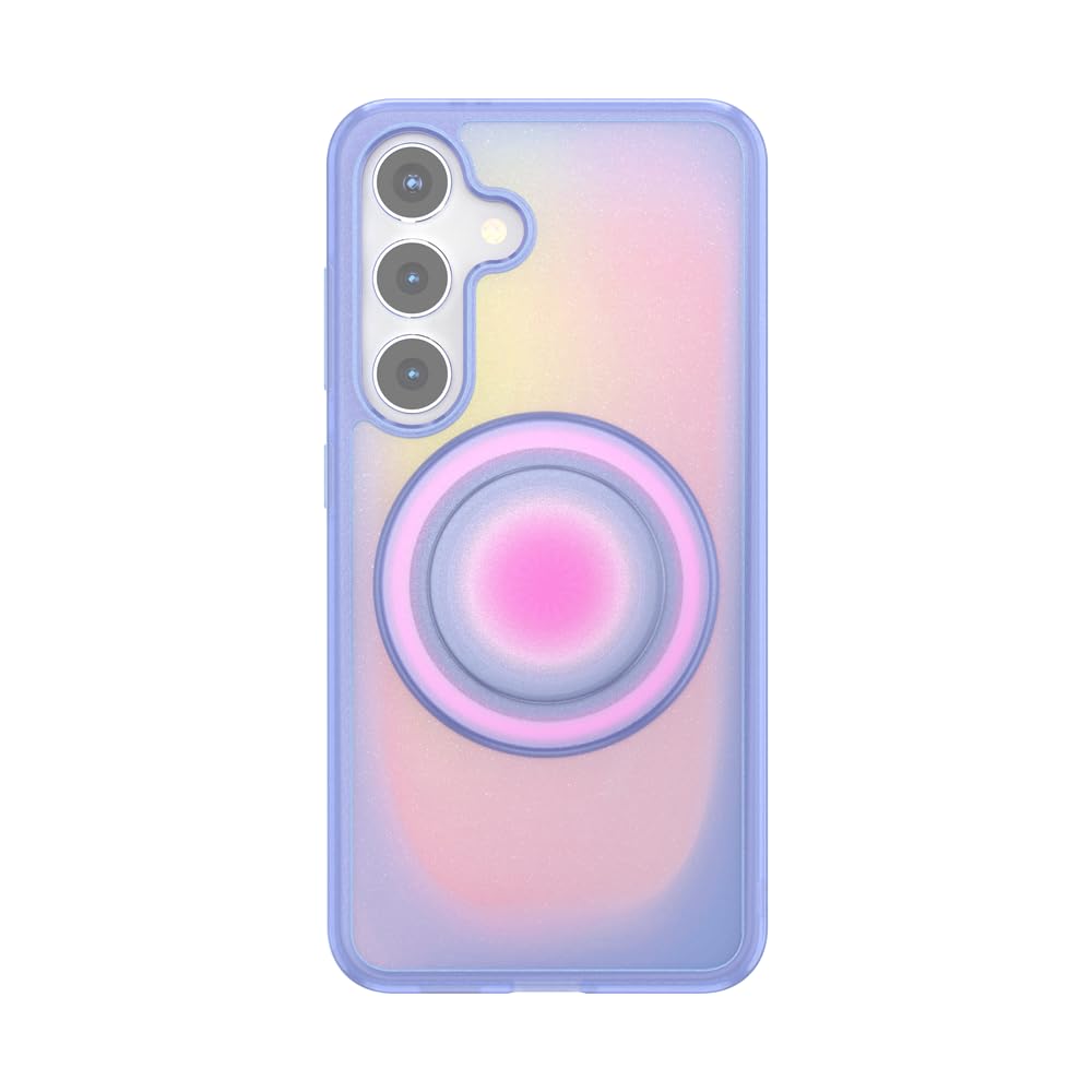 Magnetic Phone Case for Samsung Galaxy S24 with PopSockets Grip - Compatible with MagSafe, Protective Cover for Galaxy S24 - Perfect for Daily Use, Travel & Hands-Free Viewing
