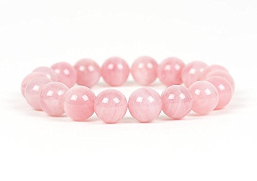 Handmade 10mm Rose Quartz Bracelet from Madagascar - Natural Gemstone Jewelry for Women, Healing Crystal for Love & Positive Energy | Perfect for Meditation, Yoga & Gifting
