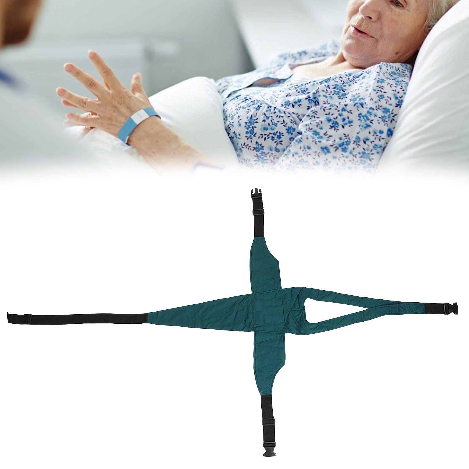 Wheelchair Restraint Belt - Adjustable Safety Chest Vest for Elderly & Disabled Patients | Secure Positioning Strap for Wheelchair Safety | Ideal for Home Care, Hospitals & Mobility Assistance