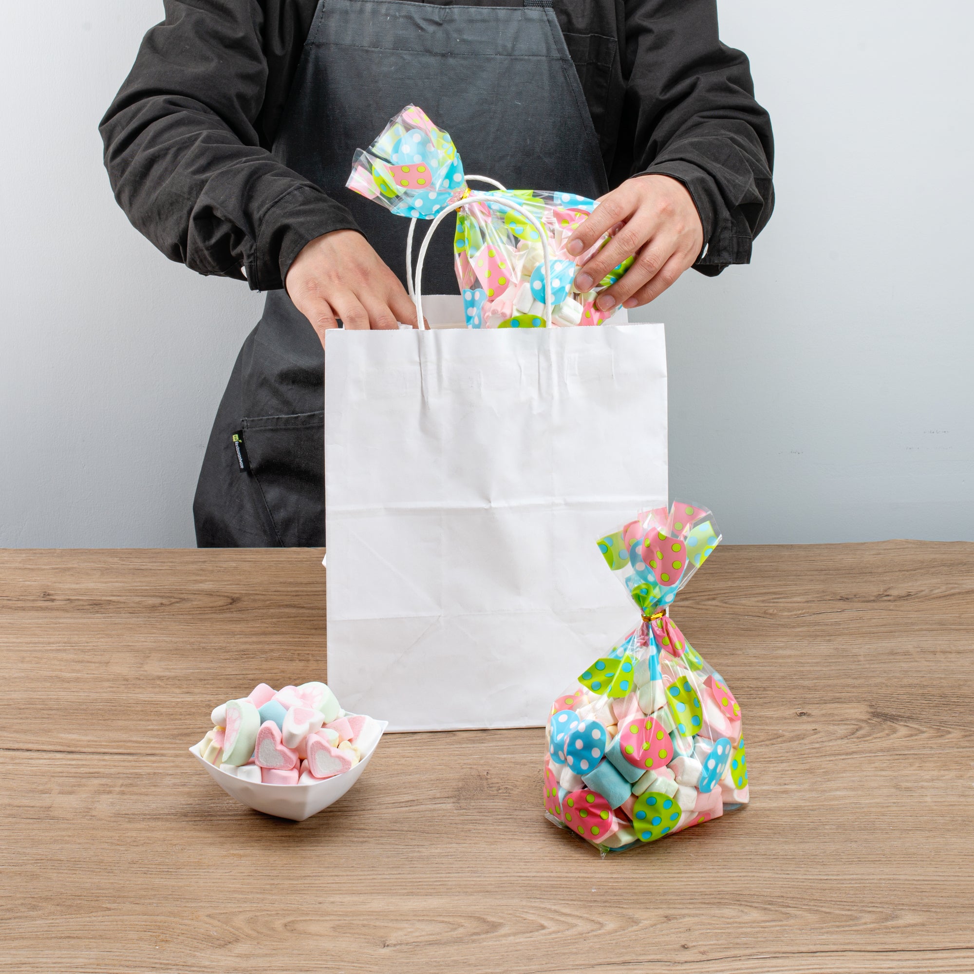 Plastic Candy Bags for Easter Eggs - 5 x 3 x 11 Inch Gusseted Treat Bags (4000 Count Bulk Box) - Perfect for Easter Candy, Party Favors & Holiday Treat Packaging
