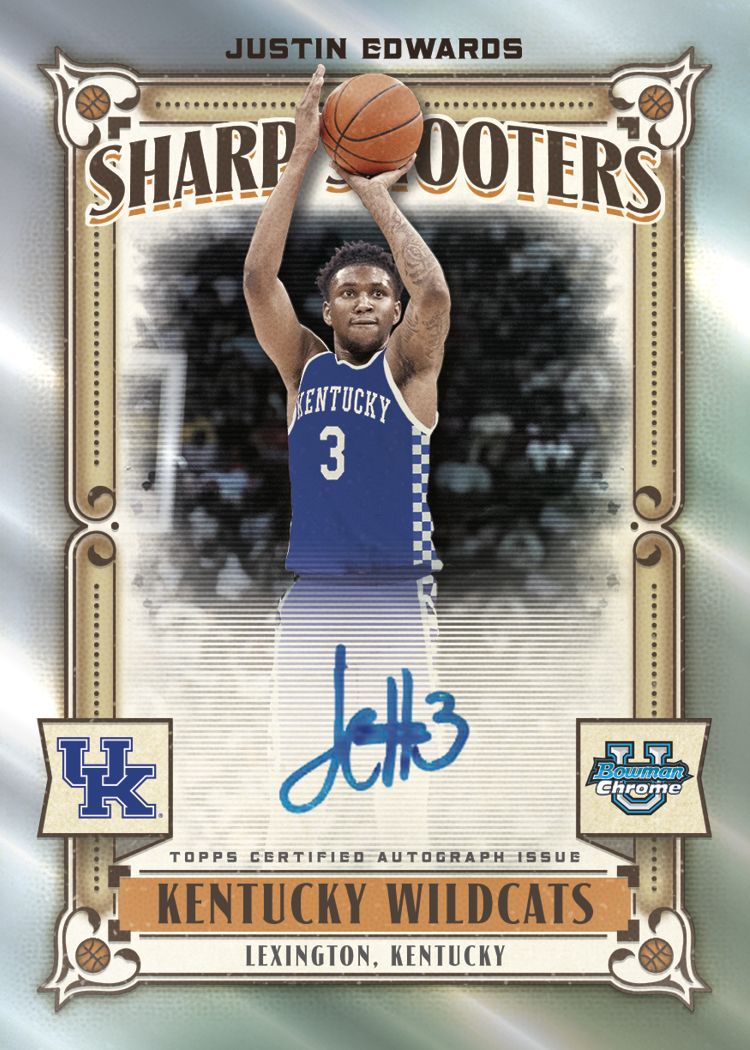 2023-24 Topps Bowman University Chrome Basketball Cards - Single Pack | Collectible Sports Trading Cards for Fans & Enthusiasts | Perfect for Gifts, Trading & Display